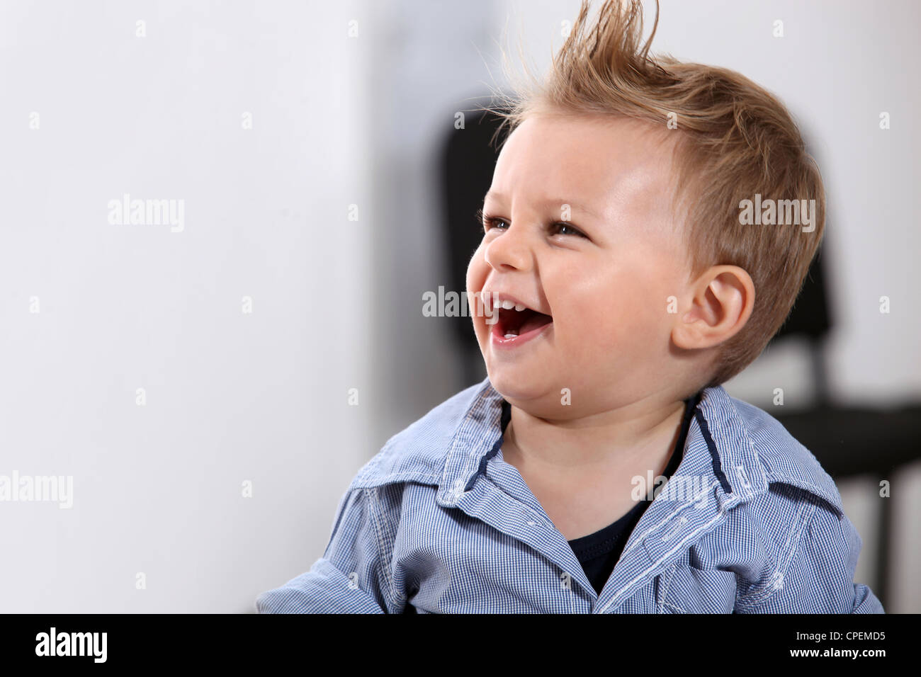 Child laughing Stock Photo