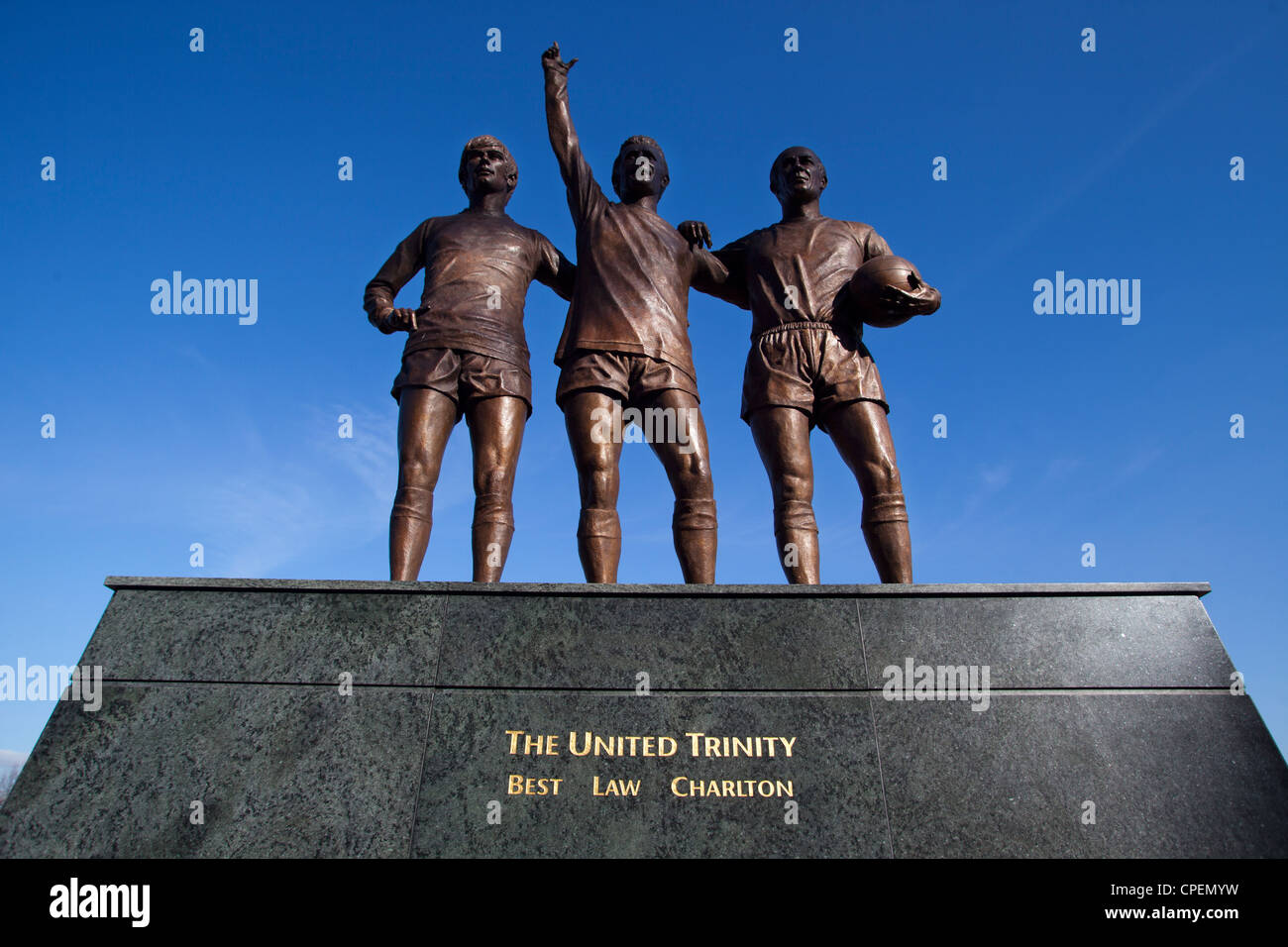 Manchester United 'The United Trinity' a statue of Manchester United's "holy trinity" of Best