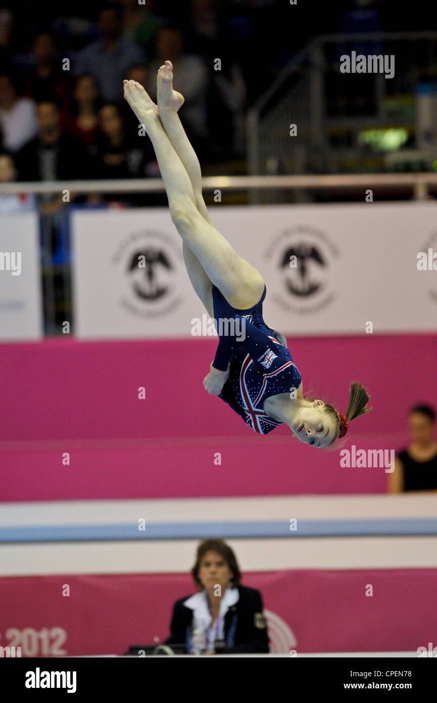 European Gymnastics Championships Brussels 9.5.12 Junior Qualifications .FELLOWS Charlie Stock Photo
