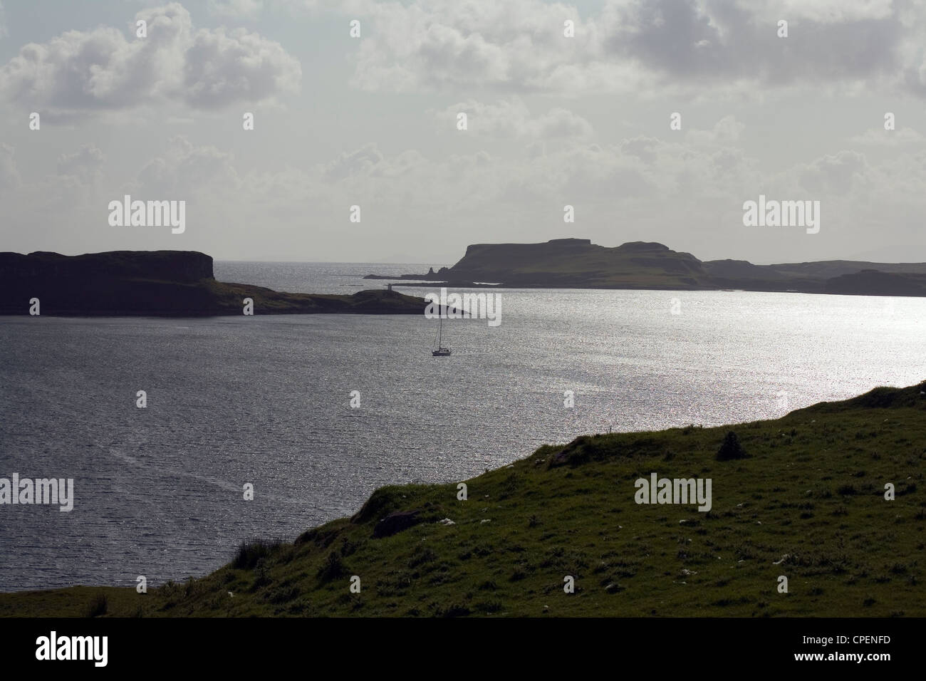 Ardtreck Point Loch Harport from Bracadale Isle of Skye Scotland Stock Photo