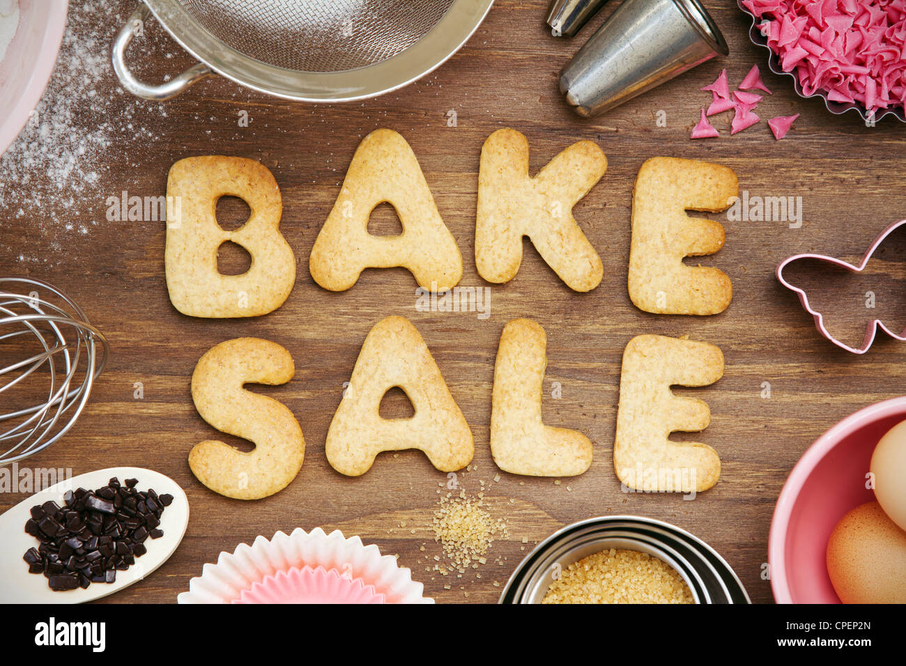Bake sale cookies Stock Photo