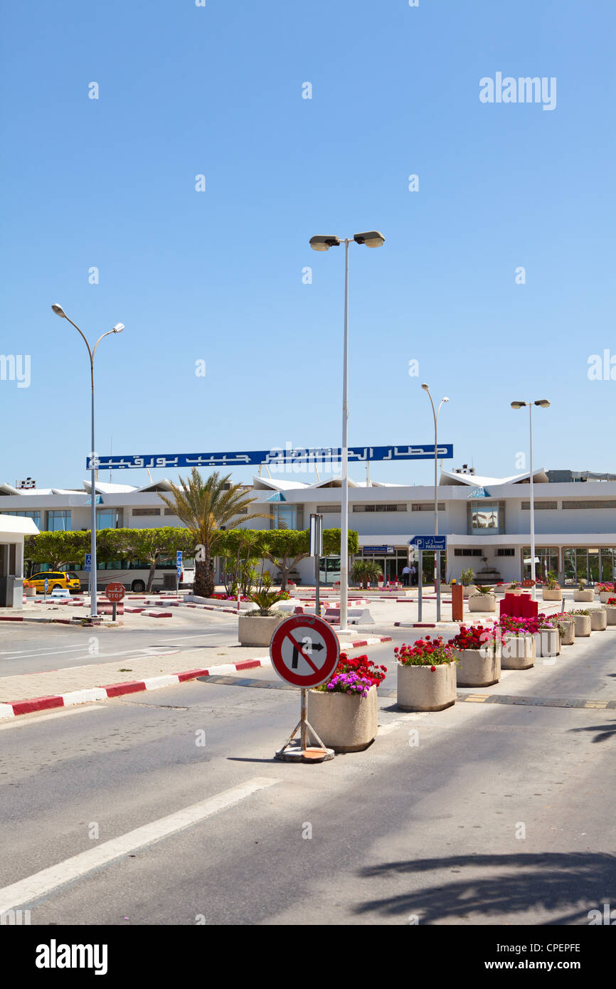 Habib Bourguiba International airport in Monastir, Tunisia Stock Photo