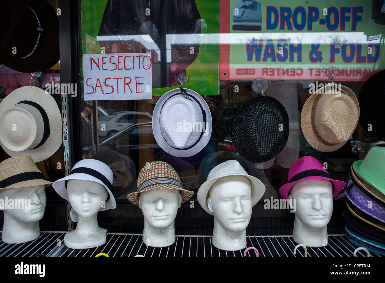 Hats for sale Queens New York City Stock Photo
