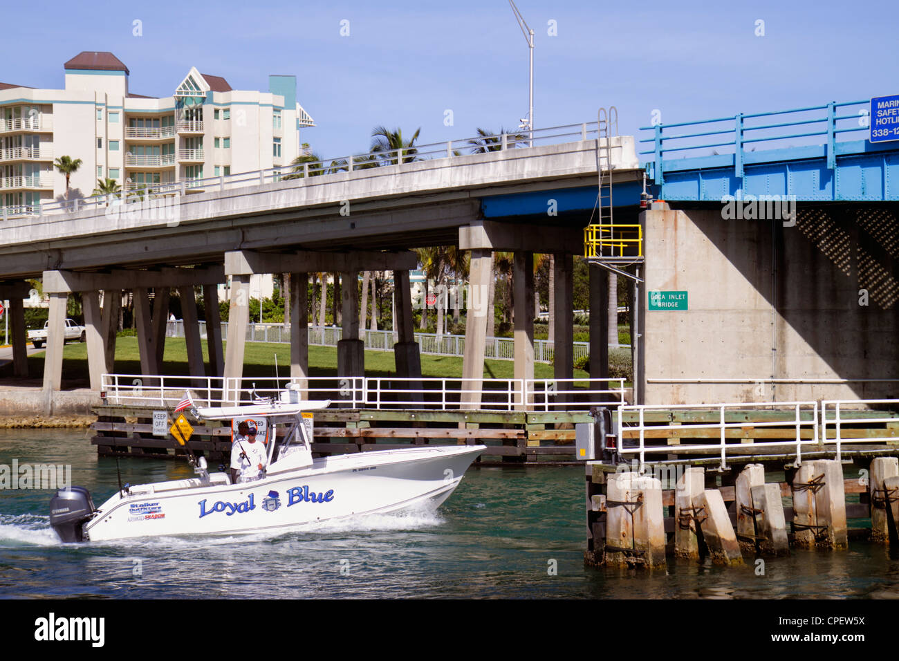 Boca Raton Florida Lake Boca Raton Spanish River Inlet Bridge fishing Stock Photo 48270262 Alamy