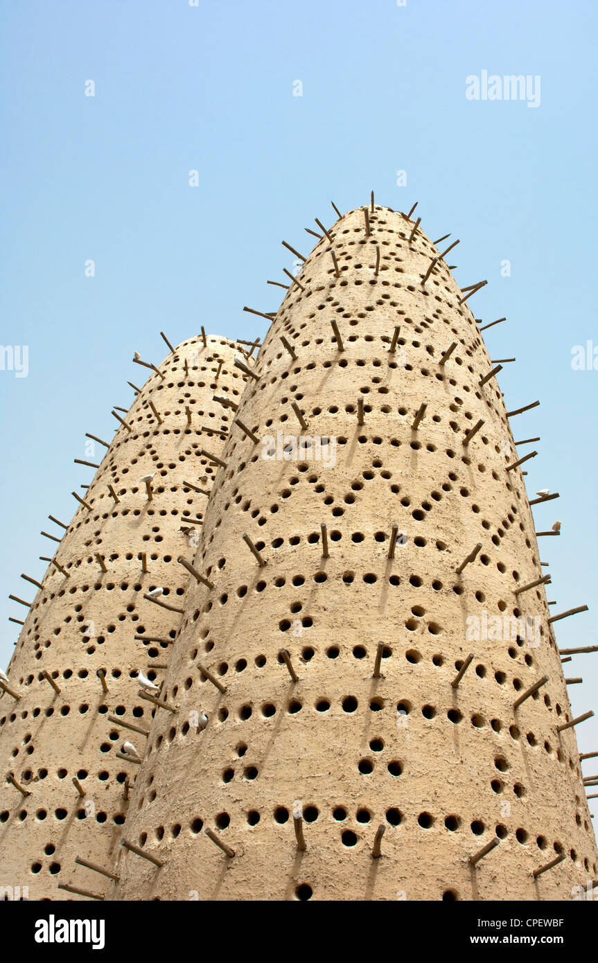 Pigeon towers, Katara Cultural Village, Doha, Qatar Stock Photo
