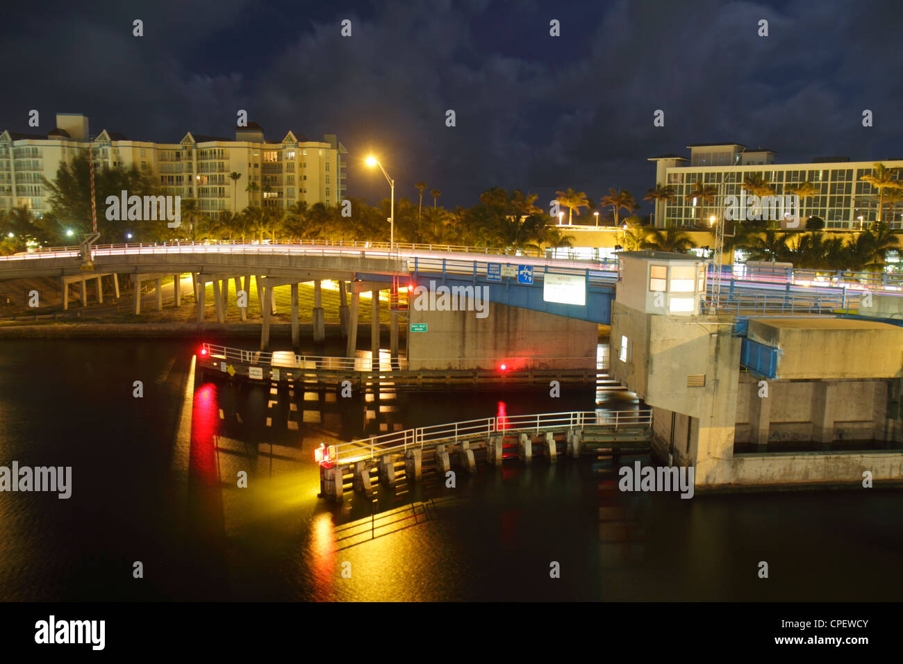 Boca Raton Florida Lake Boca Raton Spanish River Inlet Bridge Stock