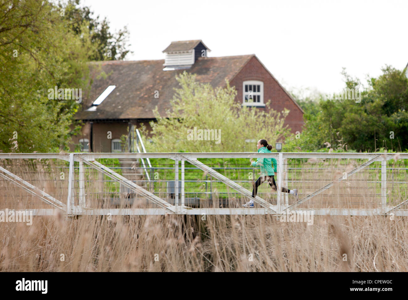 Girl Running Stock Photo