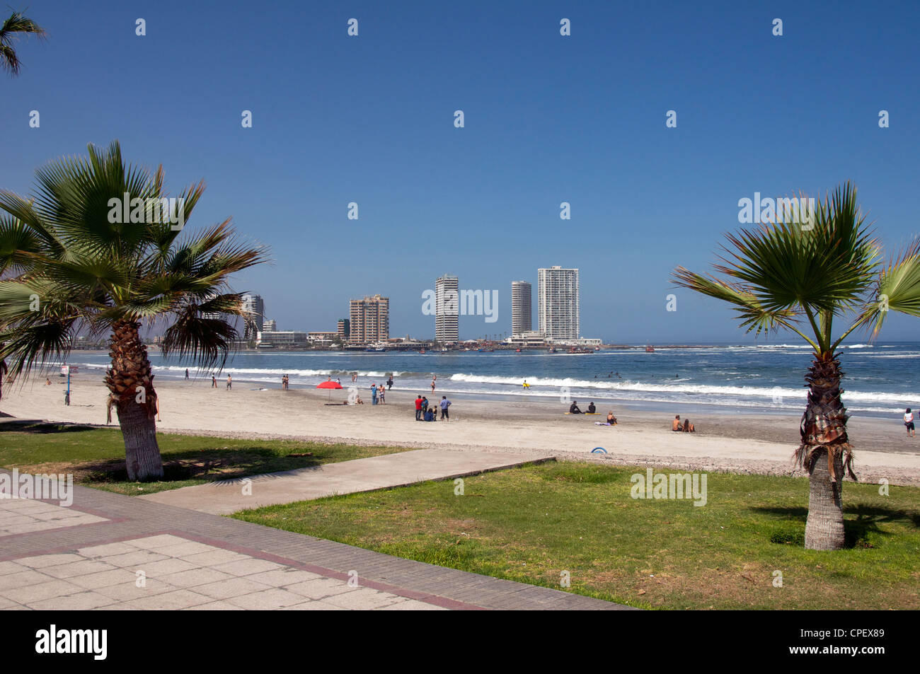 Playa Cavancha Iquique Chile Stock Photo - Alamy