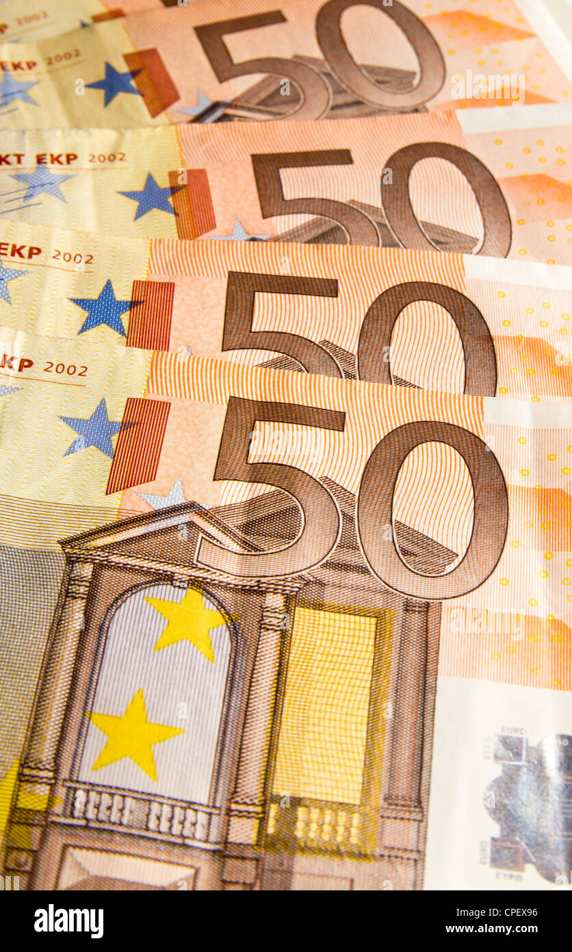 fifty euros Stock Photo