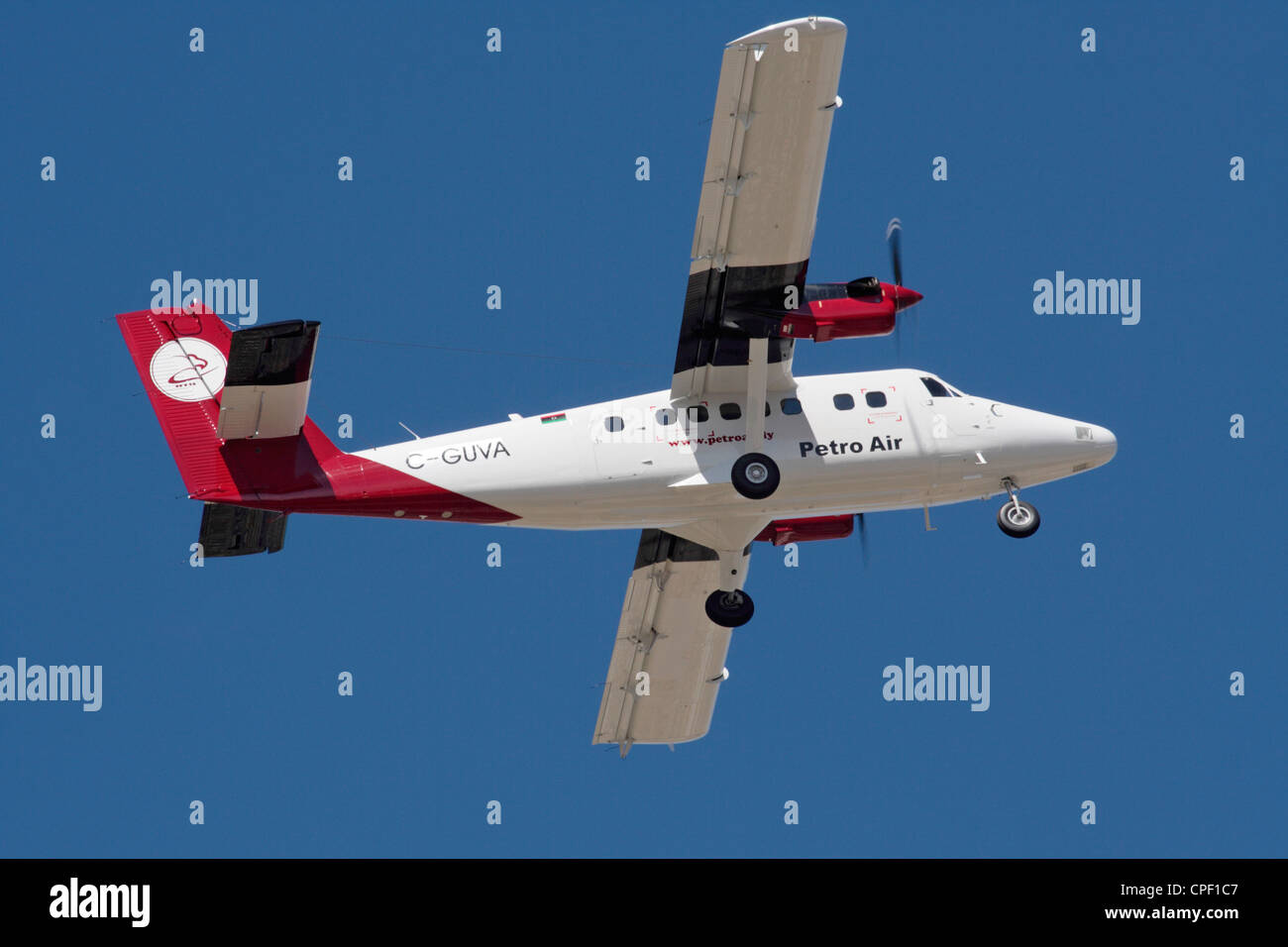 DHC-6-400 Twin Otter light utility aeroplane on delivery to Petro Air of Libya Stock Photo