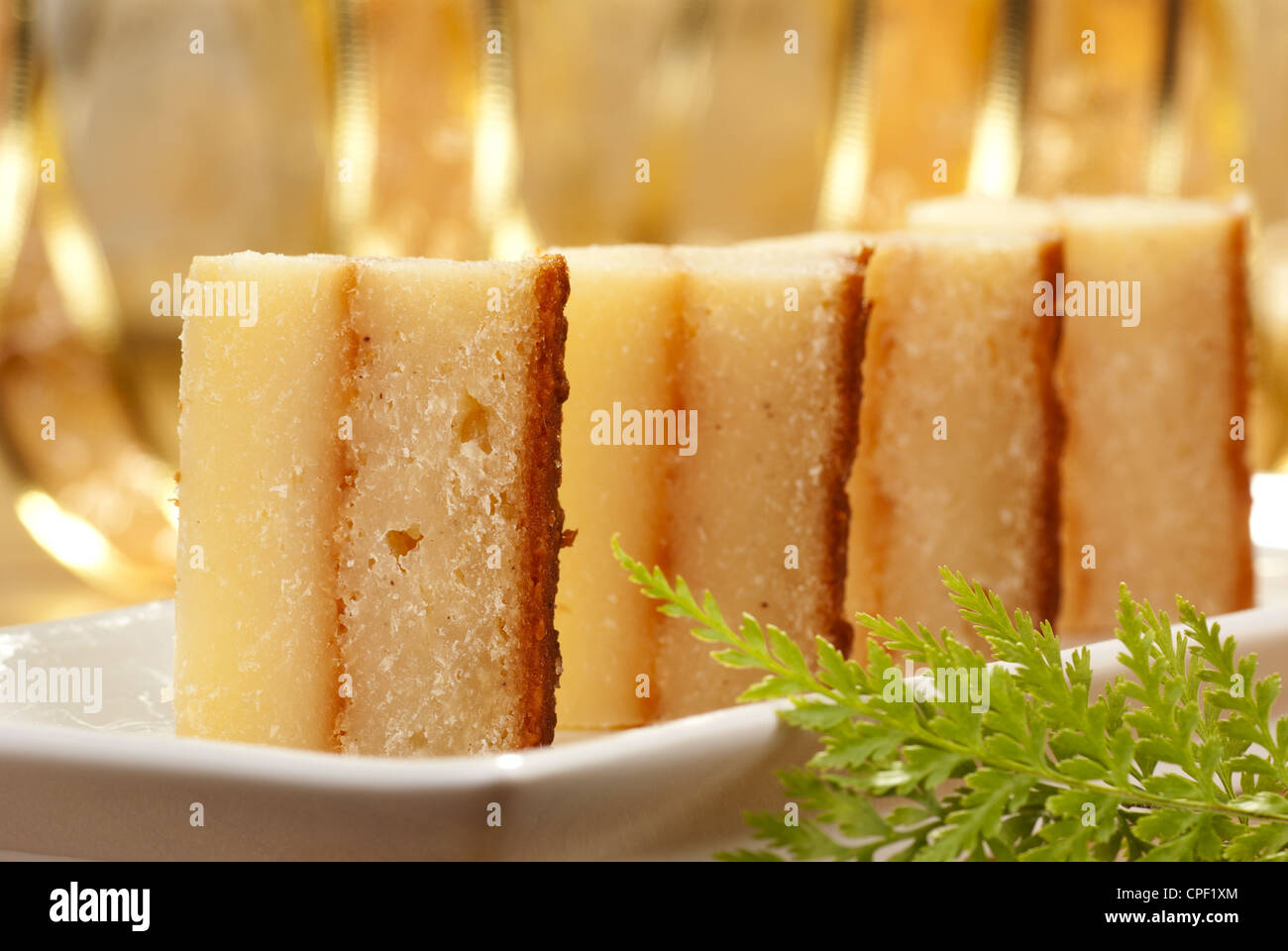 Tapioca Cake also known as Bingka Ubi Kayu Stock Photo