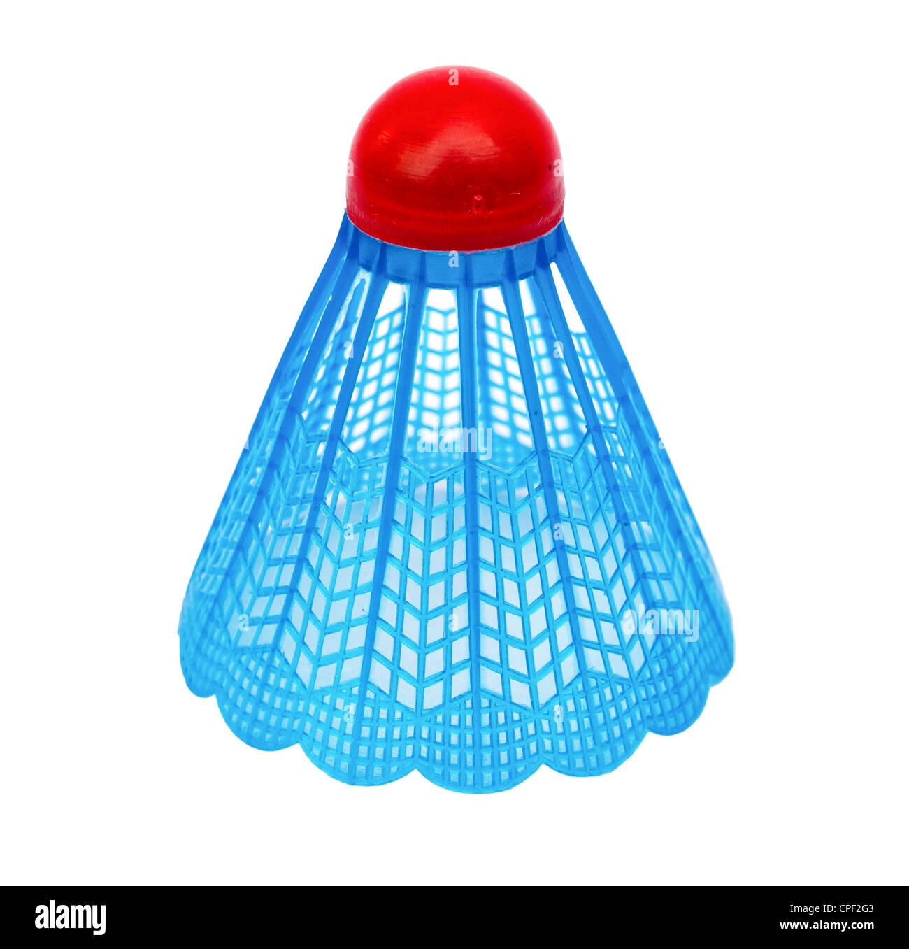 Badminton shuttlecock isolated on white background Stock Photo - Alamy