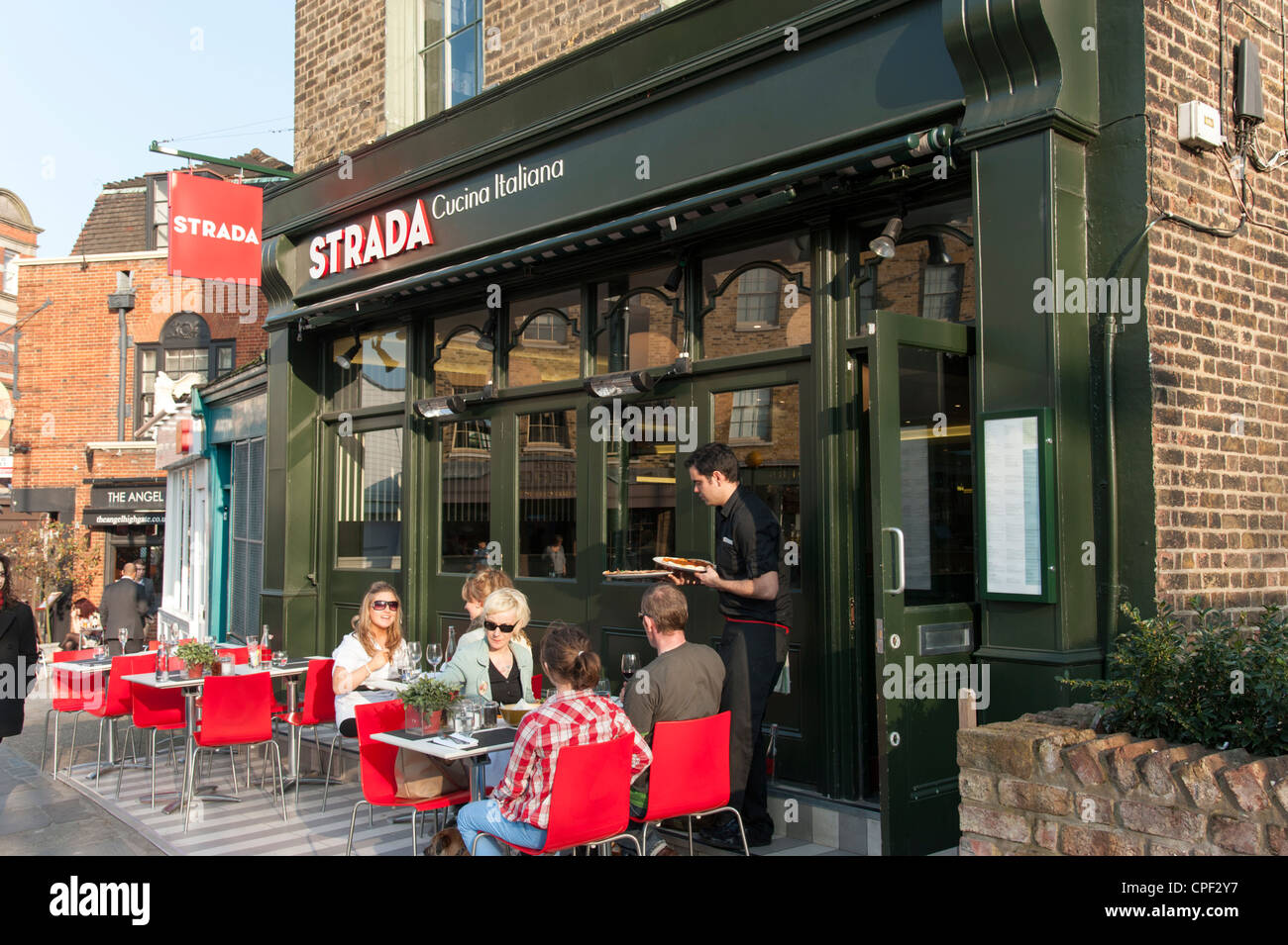 Strada restaurant in Highgate, London, England, UK Stock Photo