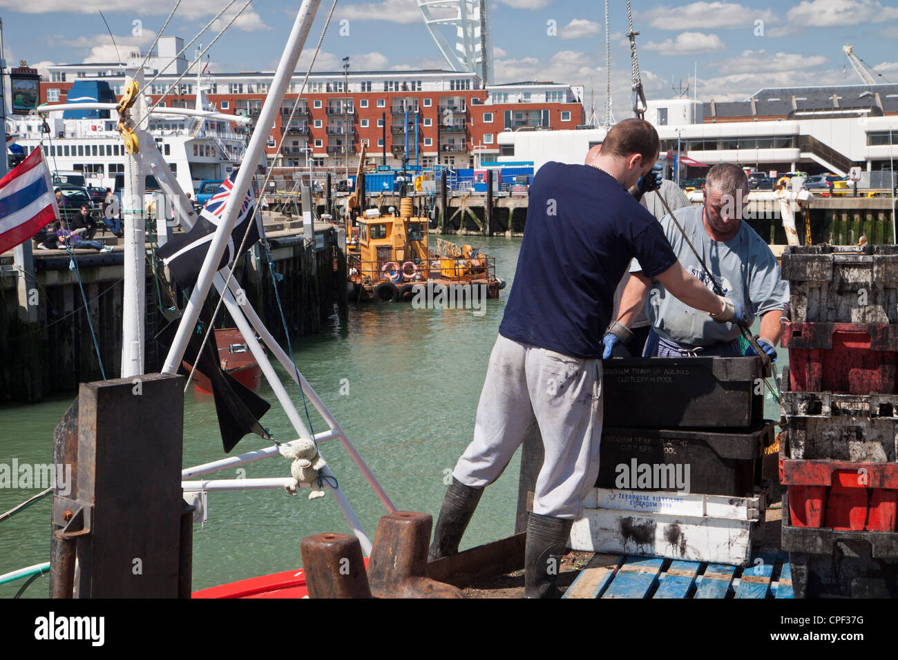 Fishing Boat The Hard Portsmouth Stock Photo Alamy