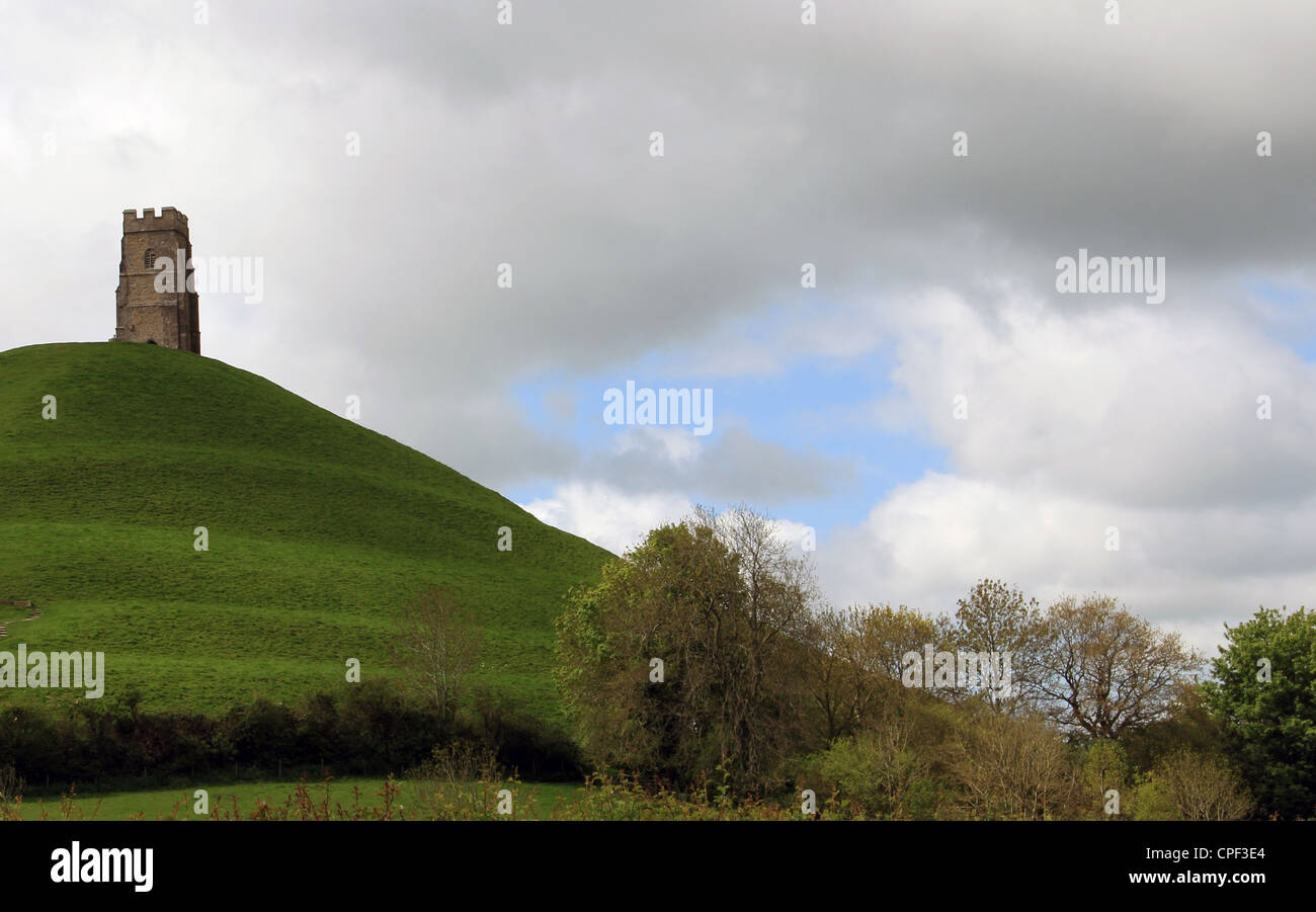 Landscape image of Glastonbury Tor Stock Photo Alamy