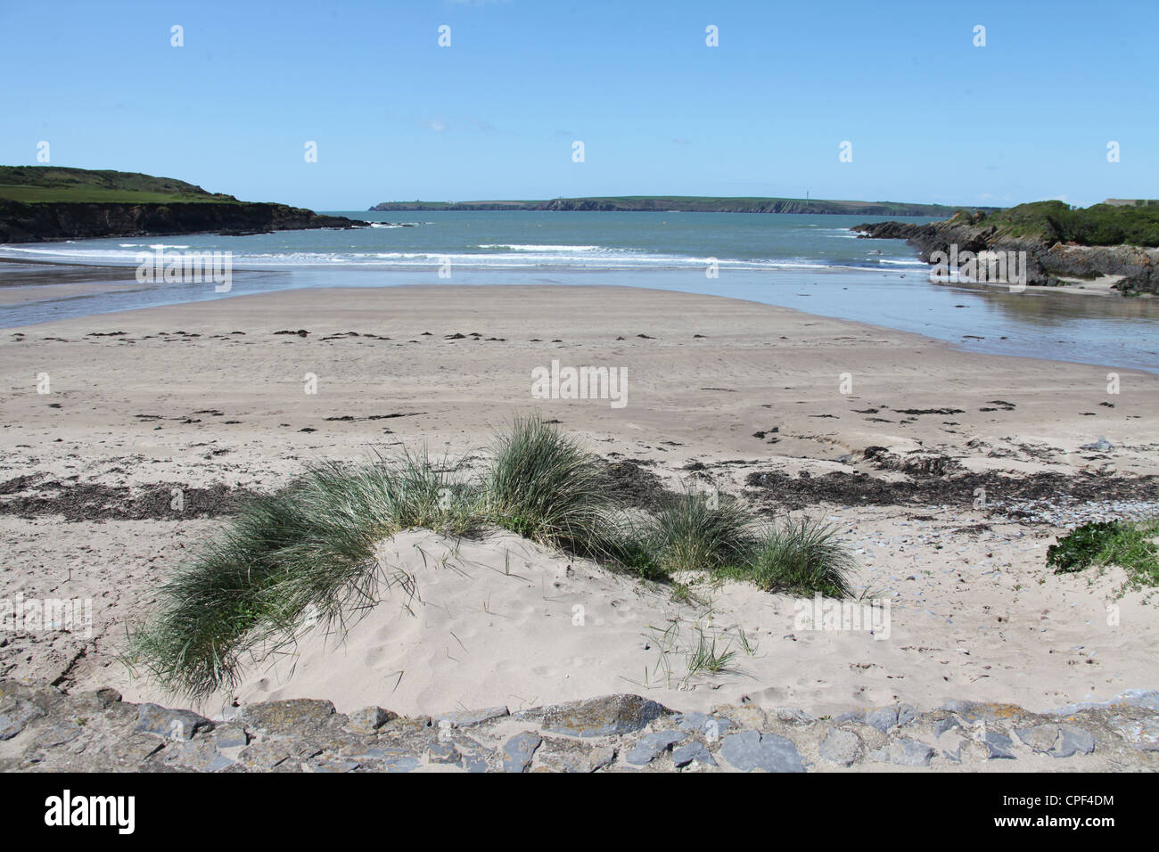 West Angle Bay Beach in Pembrokeshire Stock Photo