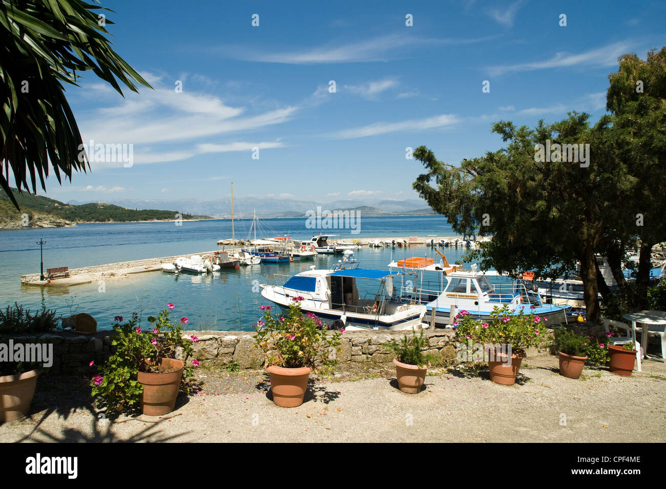 Kouloura, North East Coast, Corfu, Greece Stock Photo