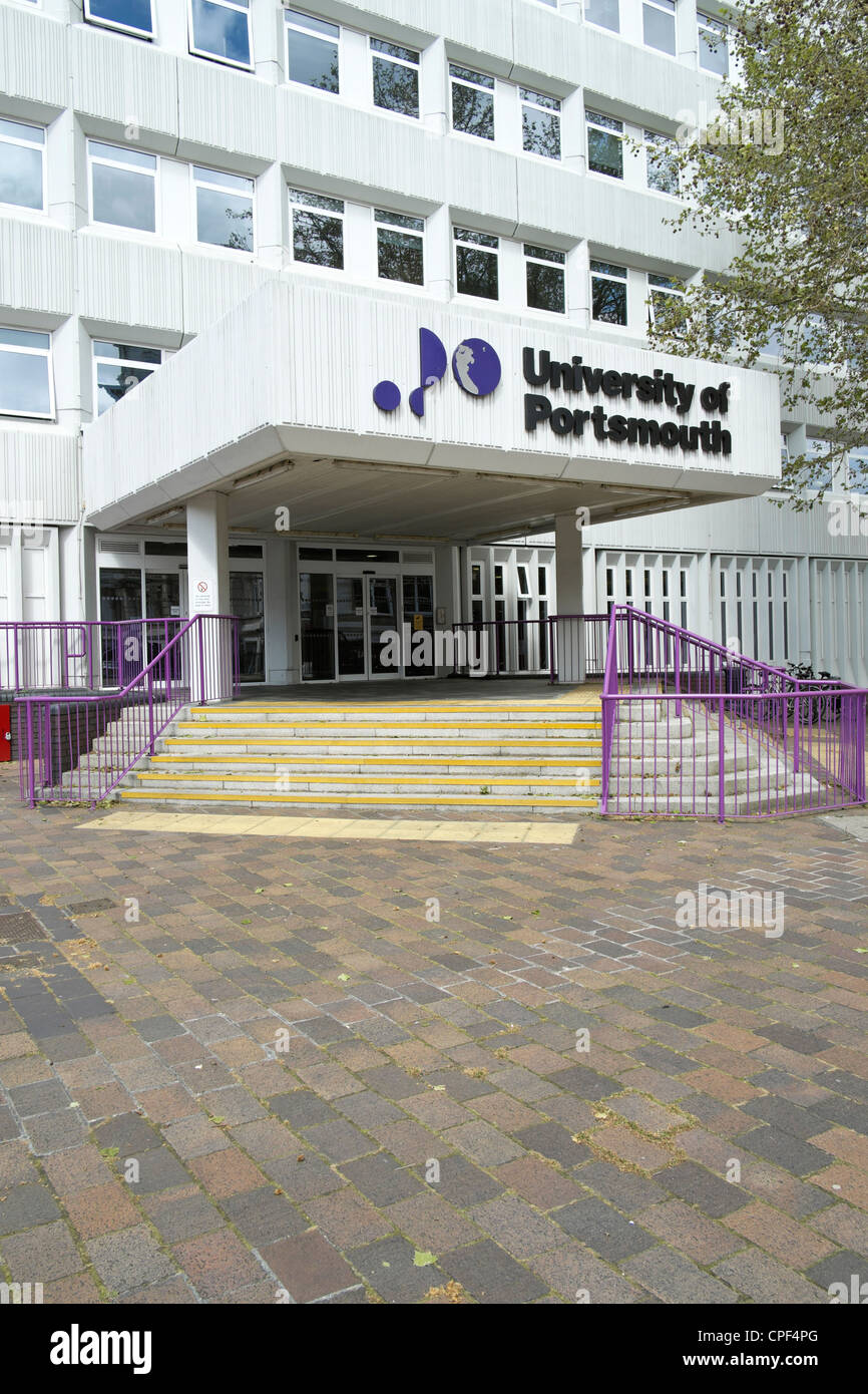 Entrance to Portsmouth University building Stock Photo