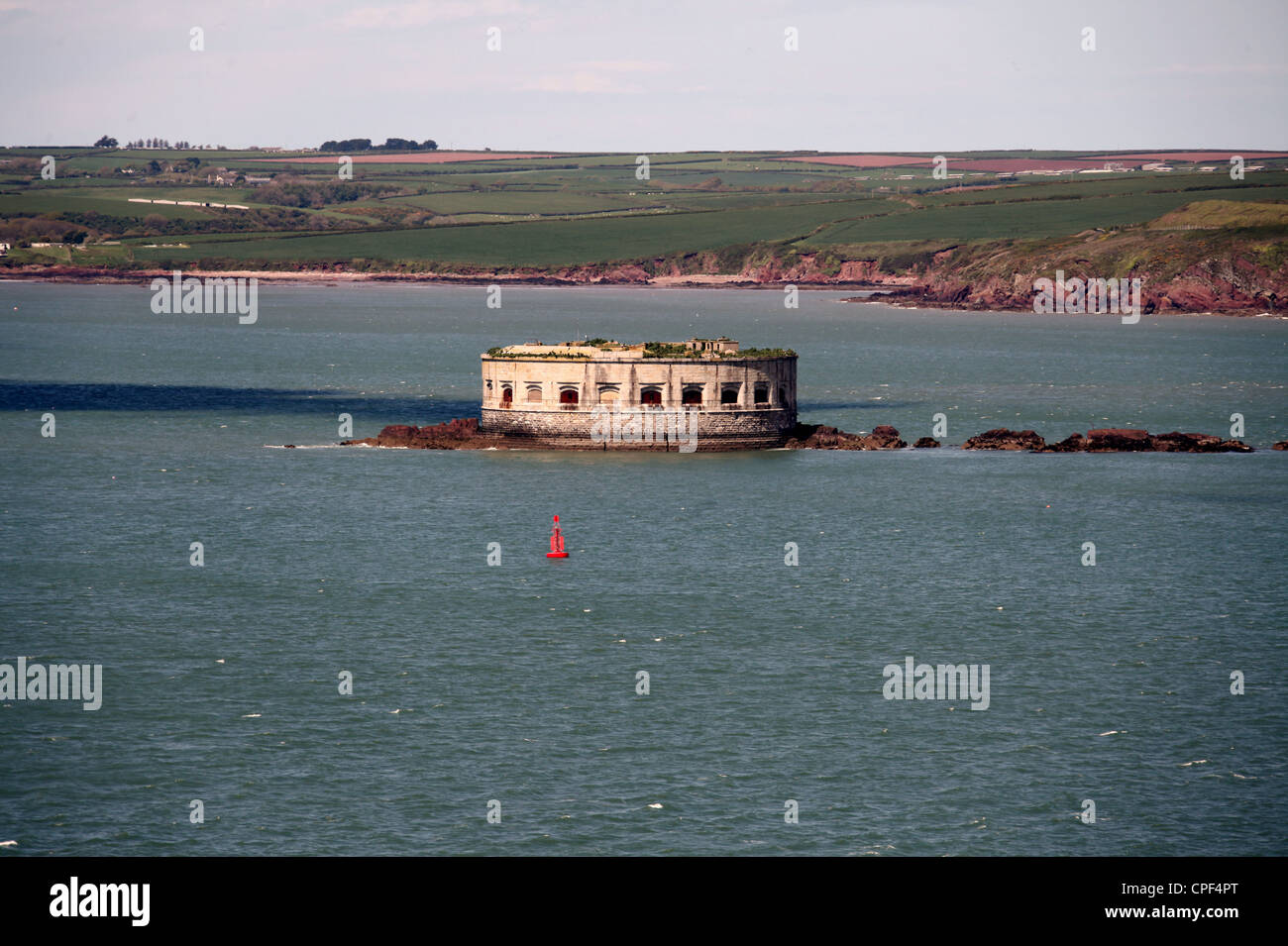Stack Rock Fort in Milford Haven Stock Photo Alamy
