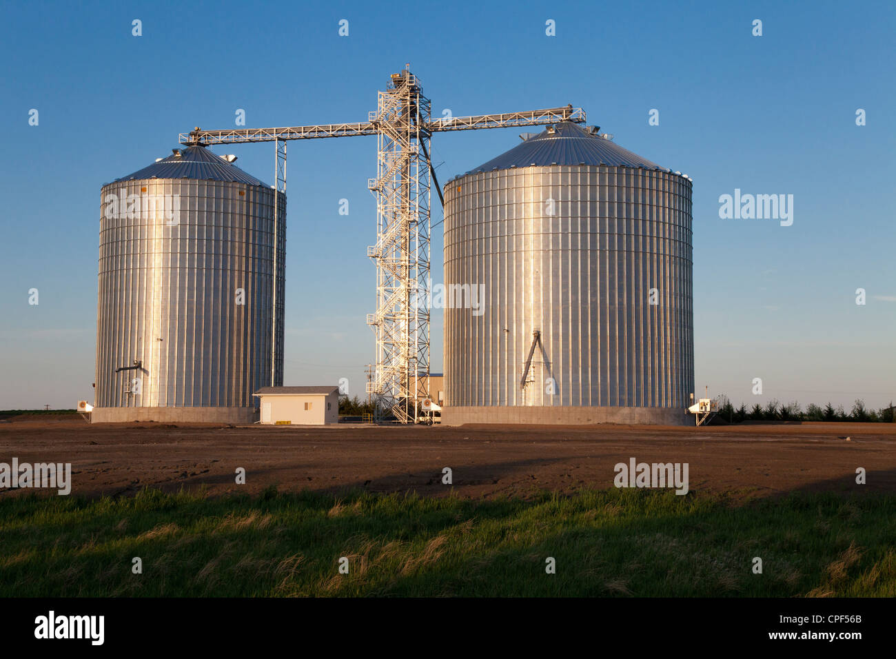 Storage bins, Winner, South Dakota Stock Photo Alamy