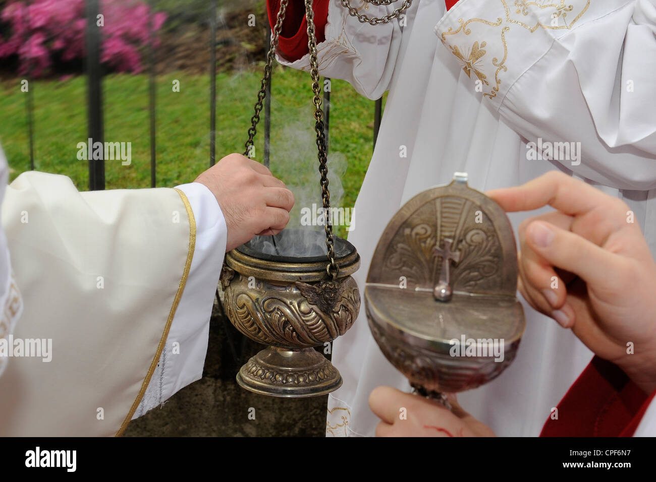Thurible for incense Stock Photo Alamy