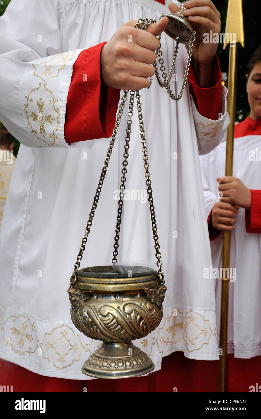 Thurible for incense Stock Photo Alamy