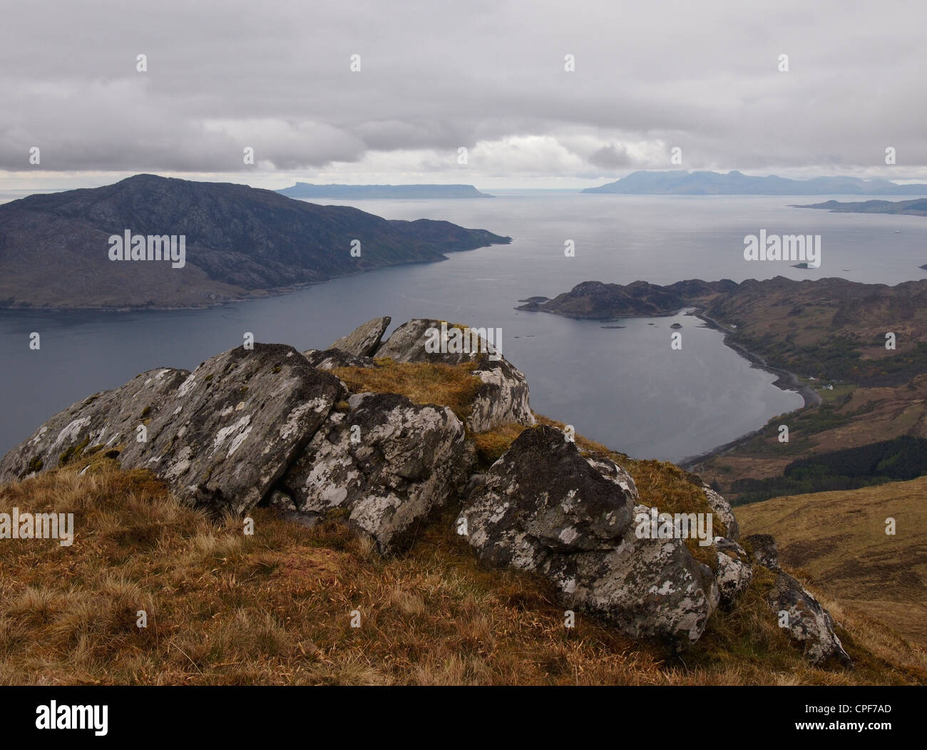 Loch Nevis from Sgurr Choire Choinnichean, Knoydart, Scotland Stock Photo