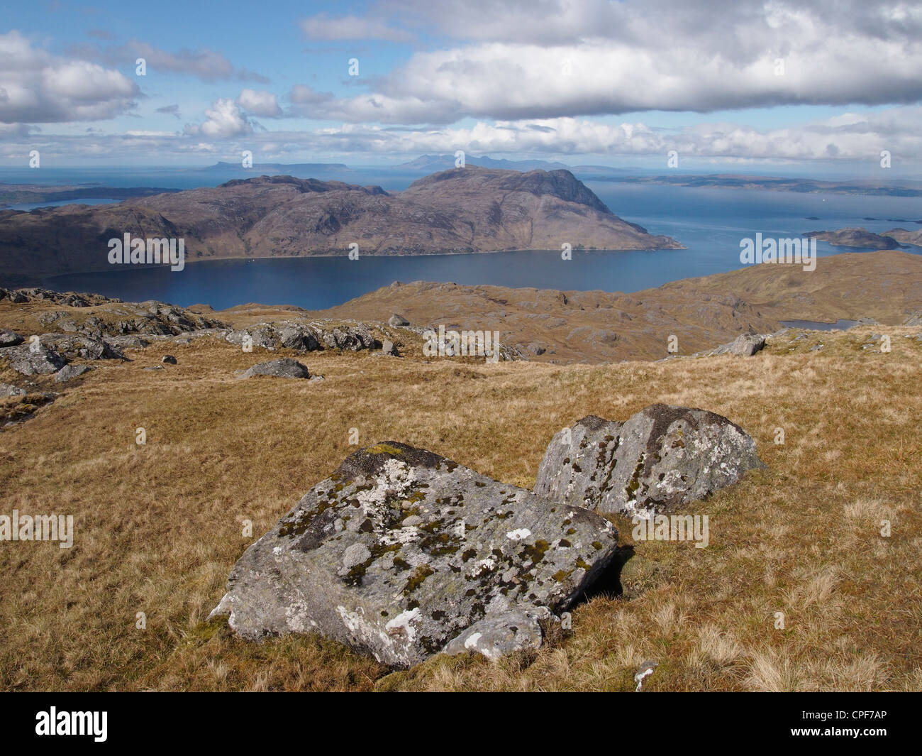 Loch Nevis from Sgurr Coire nan Gobhar, Knoydart, Scotland Stock Photo