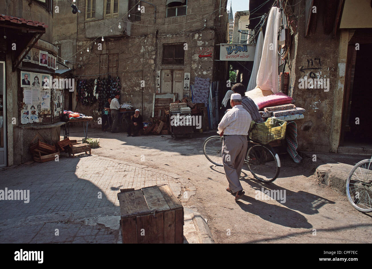 An alley in downtown Damascus Stock Photo Alamy
