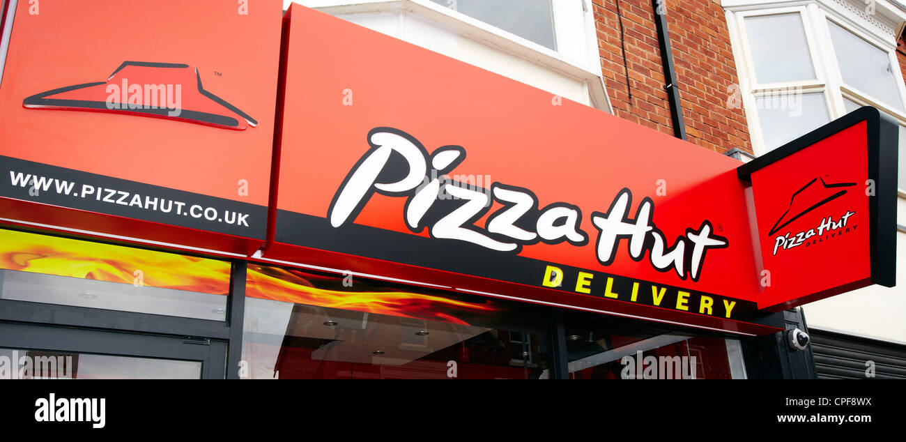 PizzaHut Delivery shop Stock Photo