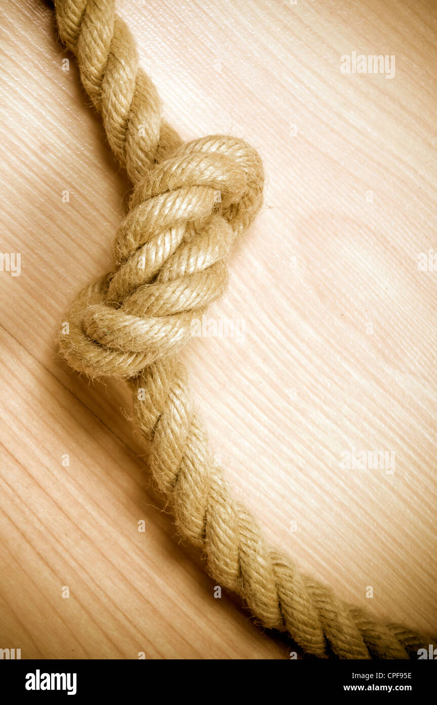 knotted rope Stock Photo