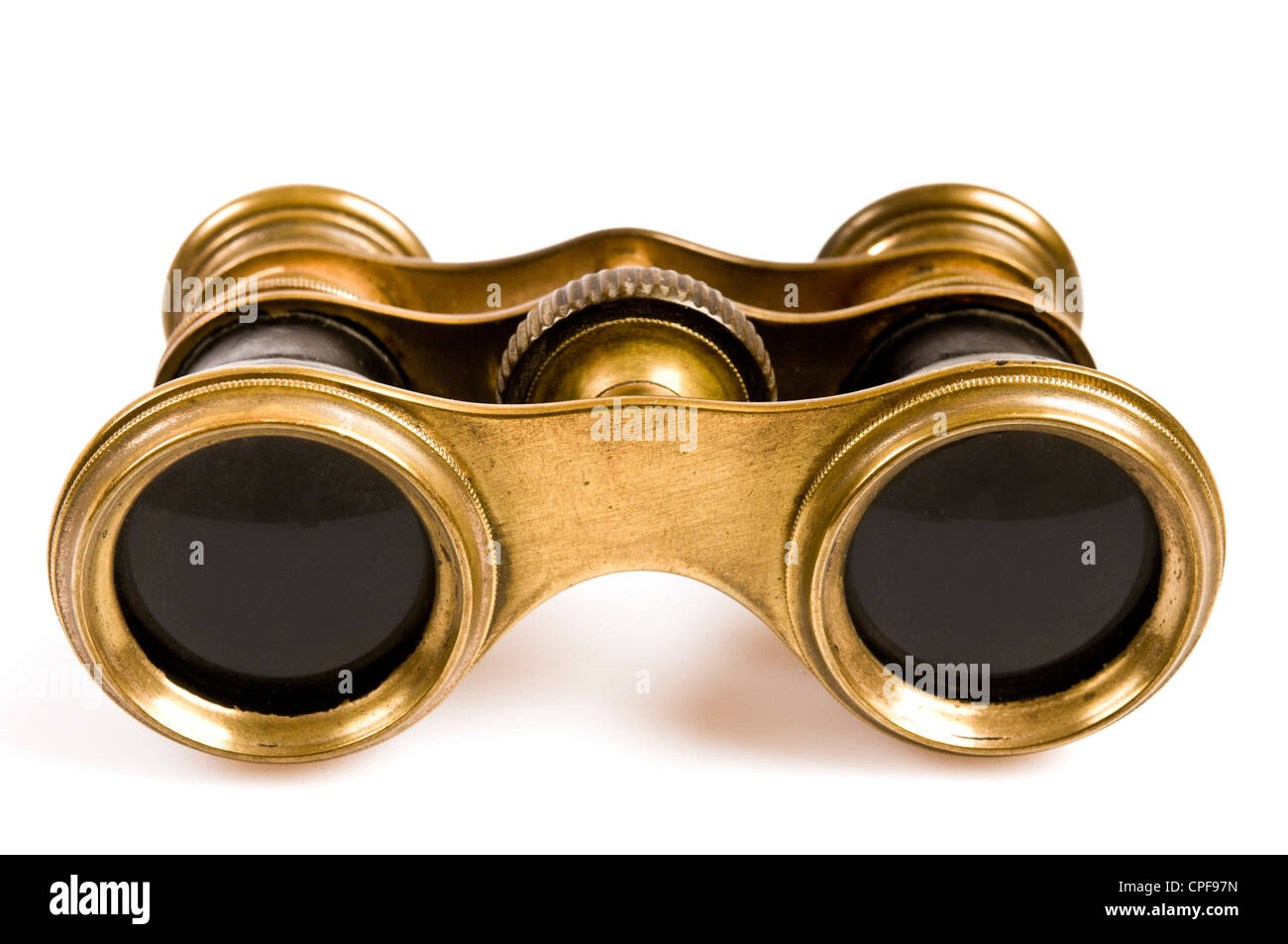 antique brass opera binoculars Stock Photo Alamy