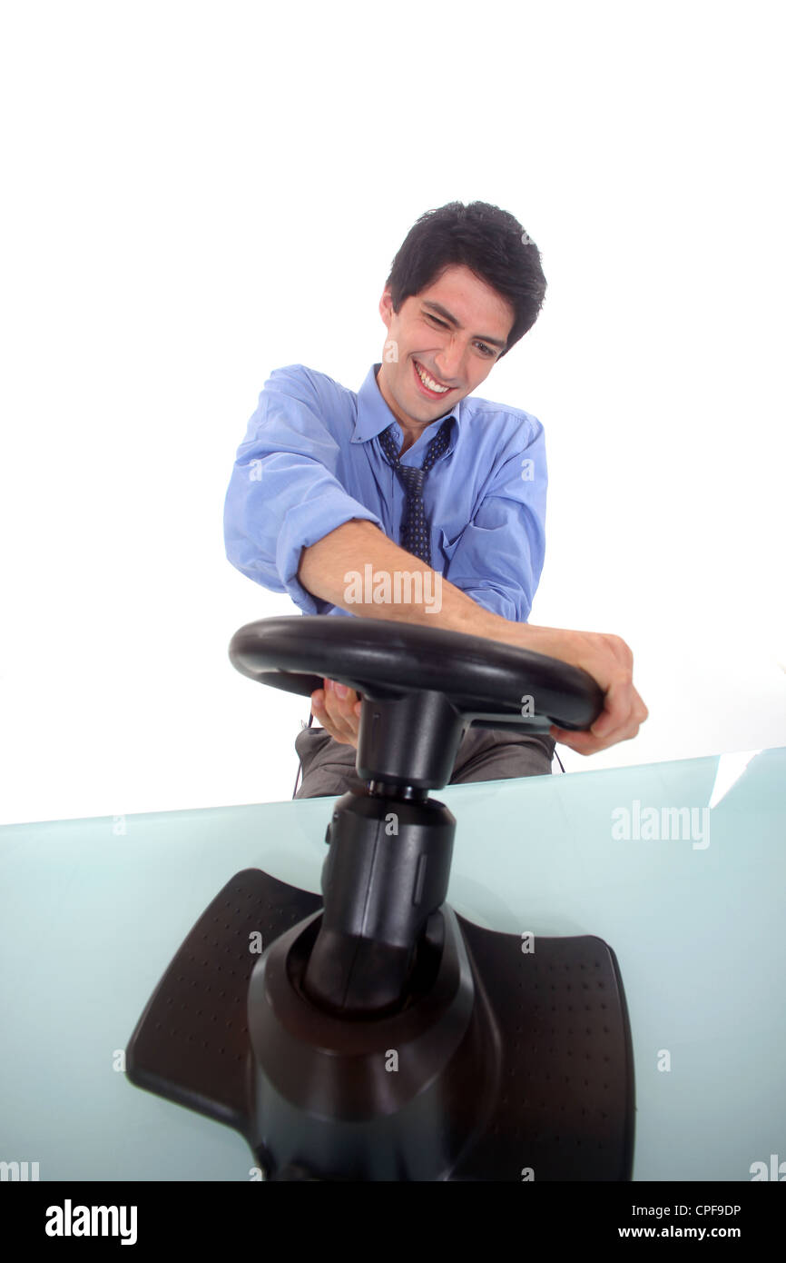 Steering wheel cutout hi-res stock photography and images - Alamy