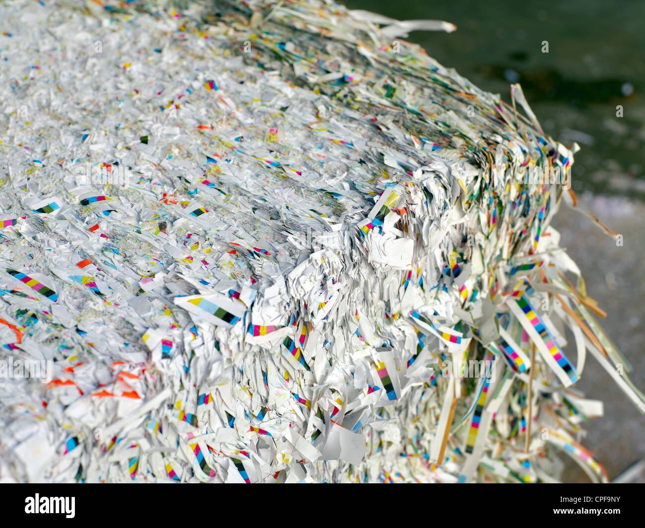 Recycled paper and waste from a printing press in Johor, Malaysia Stock ...