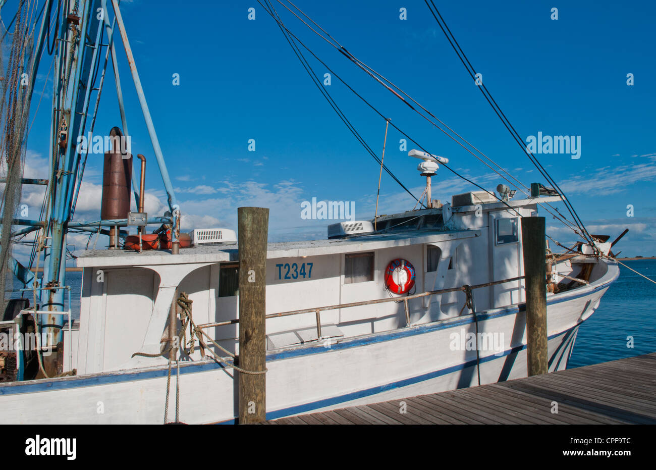 Apalachicola Florida an old Florida town at marina with old weathered