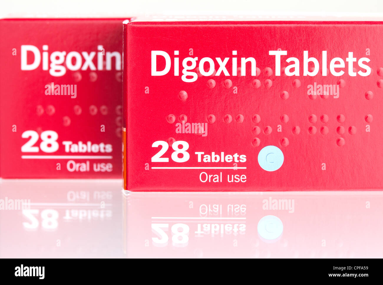 Digoxin tablets commonly used for heart conditions Stock Photo - Alamy