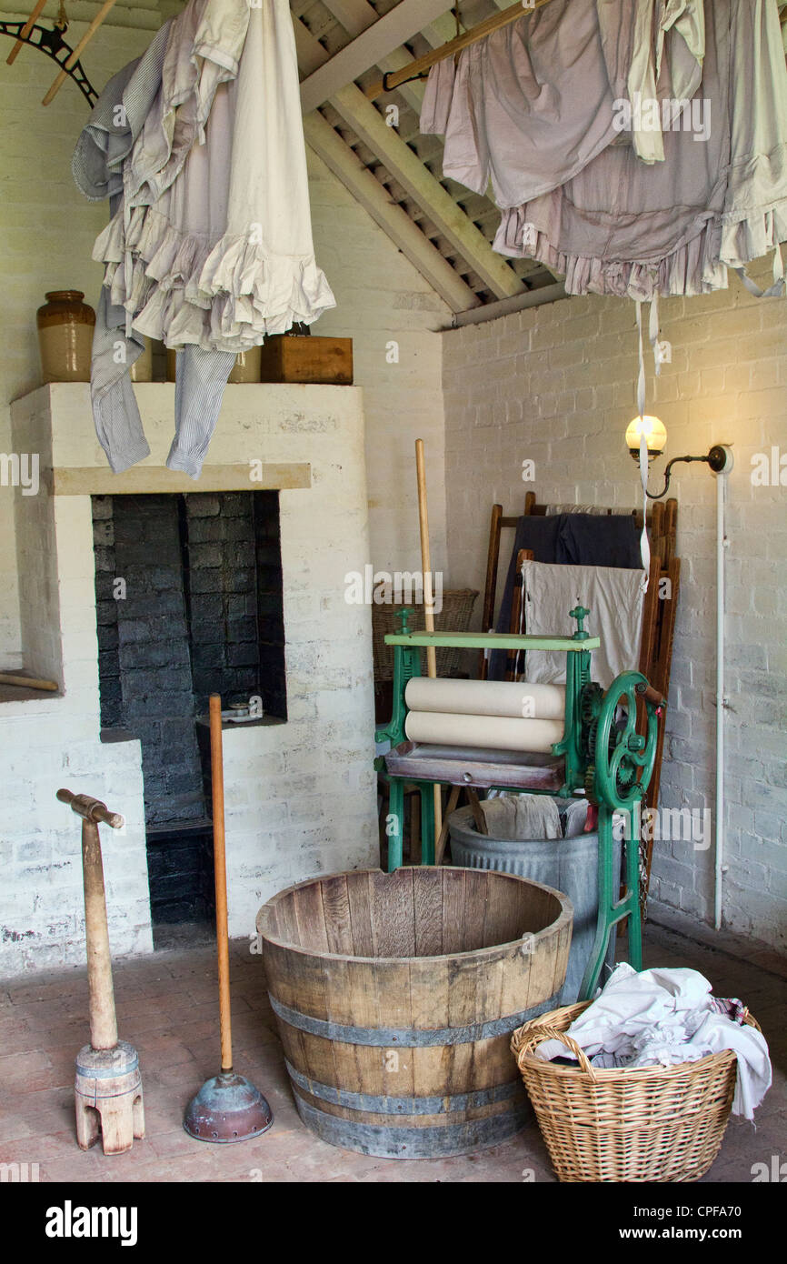 Laundry room, Blists Hill Stock Photo Alamy
