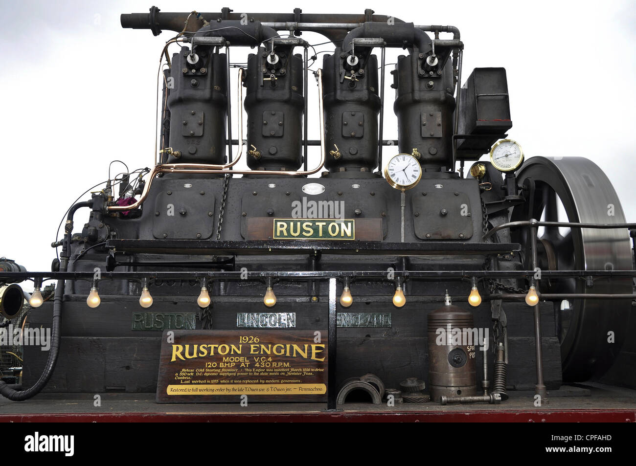 1926 Ruston engine Stock Photo Alamy