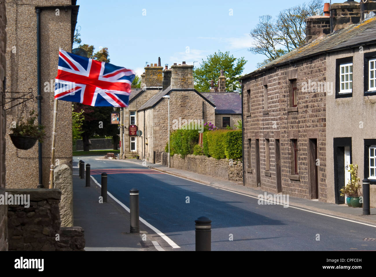 Village street at Cockerham near Lancaster, Lancashire Stock Photo Alamy