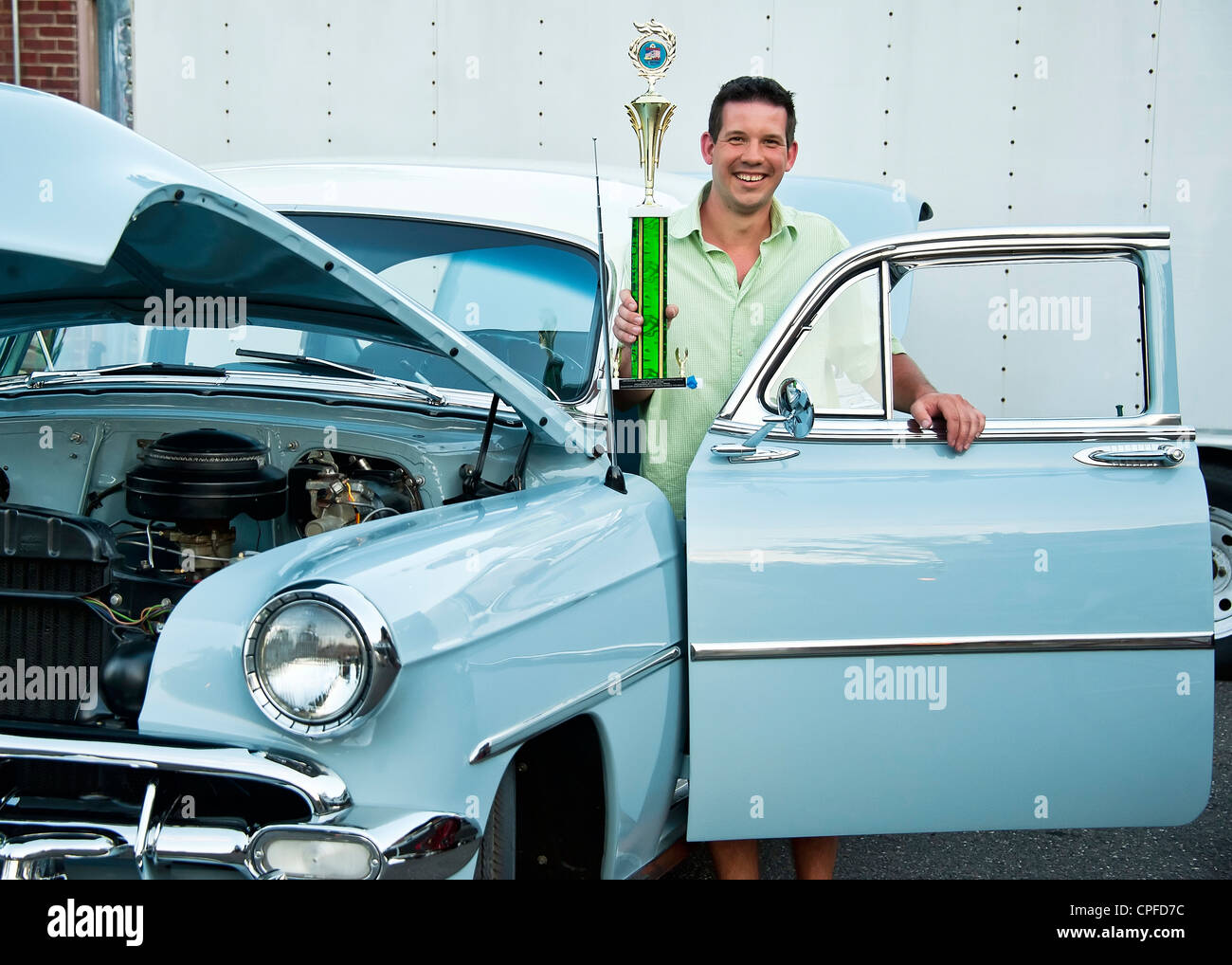 Classic car show winner. Stock Photo