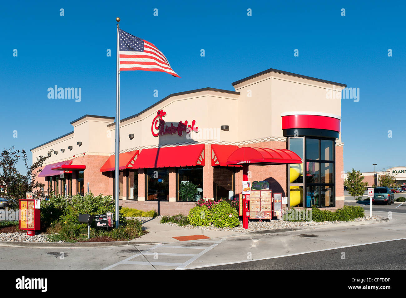 Chickfila fast food restaurant. Chick Fil A Stock Photo