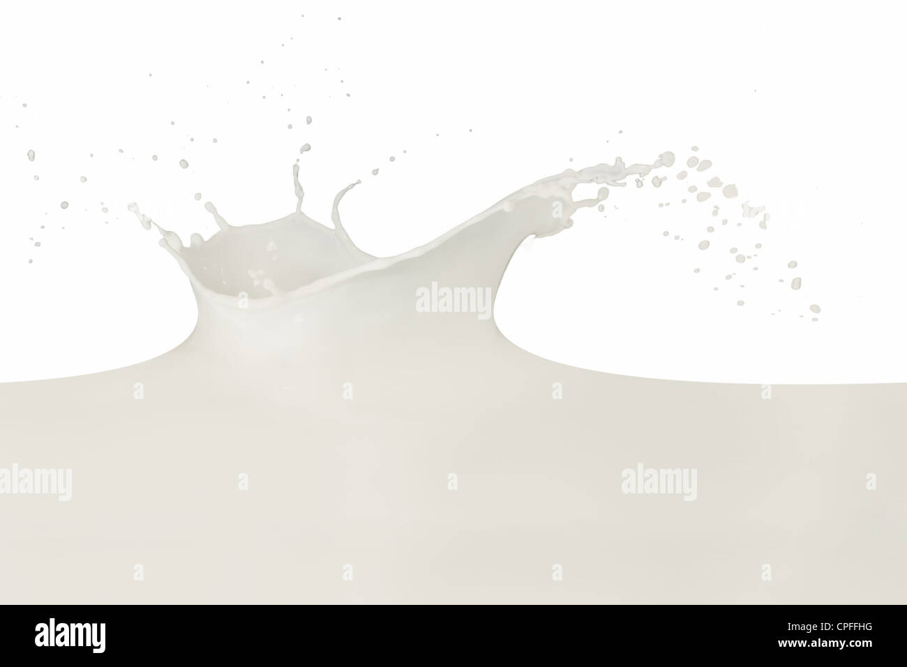 splashing milk isolated on white background Stock Photo - Alamy
