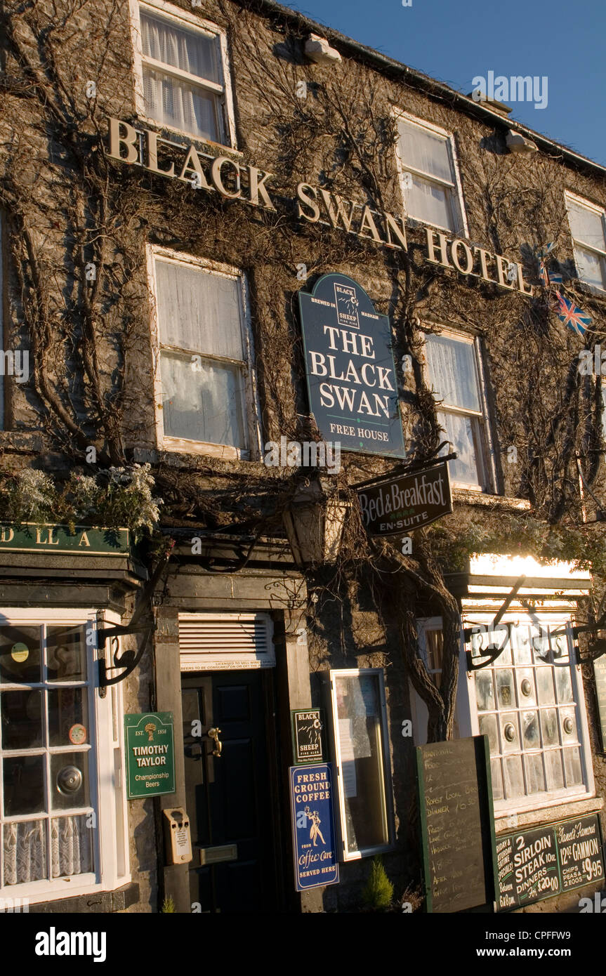 Black Swan Hotel, Leyburn, Wensleydale yorkshire dales Stock Photo