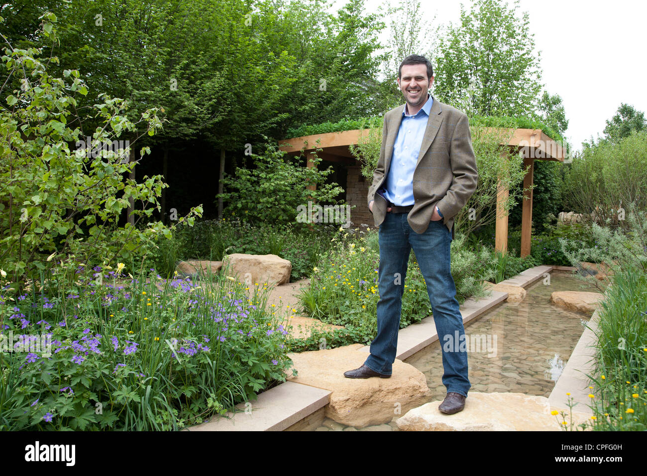 Adam Frost, Garden designer at Chelsea flower show, London 2012 Stock Photo: 48285009 - Alamy on Adam Frost Garden
 id=19393