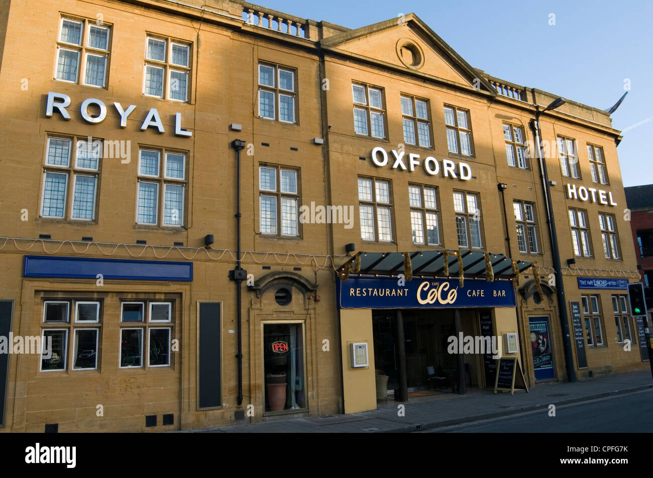 royal oxford hotel uk regional local business Stock Photo