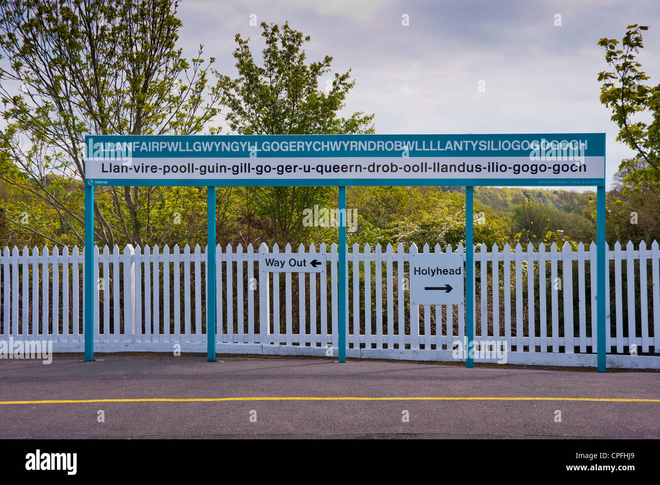 Llanfair Pg Station Llanfair Pg Anglesey North Wales Uk Stock Photo Alamy