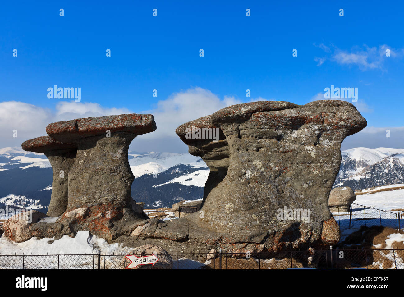 stone group in Carpathian Mountains Stock Photo