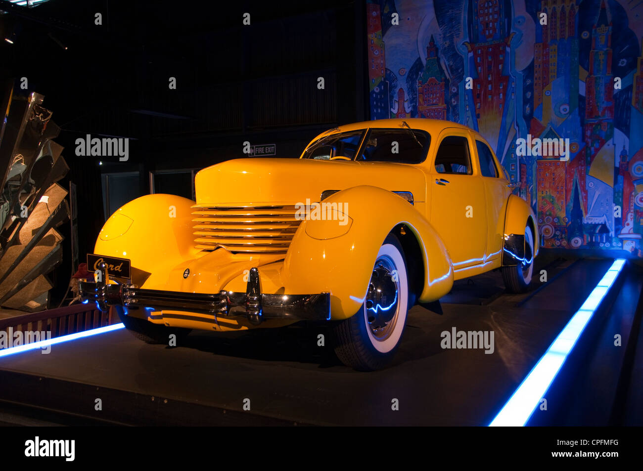 New Zealand South Island Nelson, vintage car at  World of Wearable Art WOW Museum. Stock Photo