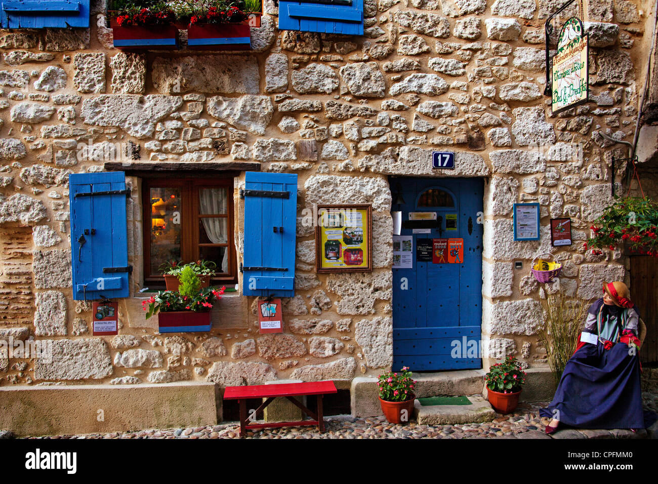 Rural hotel Le Colombier de Cyrano and Rozane in Bergerac France Stock Photo