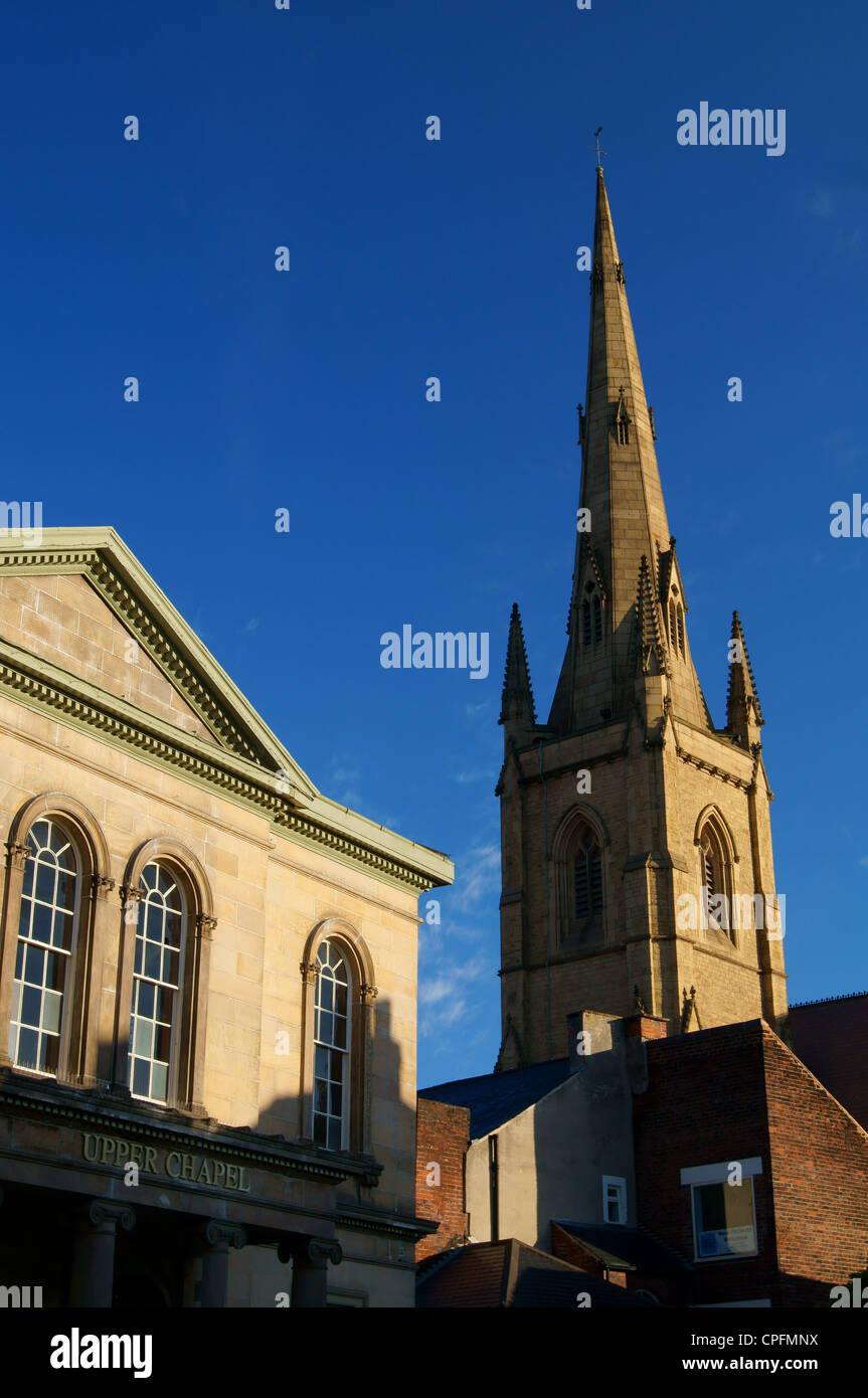 UK,South Yorkshire,Sheffield,St Marie's Cathedral & Upper Chapel from Norfolk Street Stock Photo